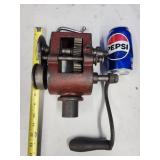 Vintage sheet metal hand Crank for burring and