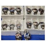 14 Spiral Porcelain Ornaments Equine Arr - The