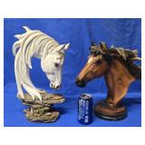 2 Resin Horse Sculpture look at pictures for more