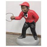 Black Americana Concrete Saddle Master hitching