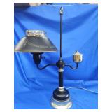 MCM Toleware student lamp.   25" H.   Look at the