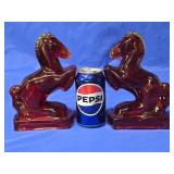 L. E. Smith Glass Co. , Ruby Red 8" Glass Horse
