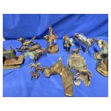 15 metal Horses Bookends , Ashtrays , wall
