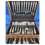 83 Pcs silverplate National Silver Co. Narcissus