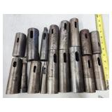 Morse taper adapter sleeves and sockets.  Various