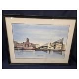 Inner Harbor Baltimore MD print nicely framed and