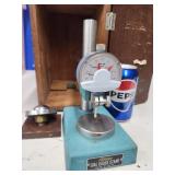 Fowley Dail Gauge stand with storage box.  Stand