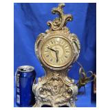 MCM French style metal case Mantle clock  by