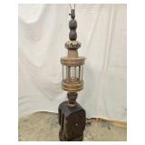 Nautical Floor Light large wood block at base