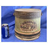 Circa 1880 Firkin with finger jointed bands and