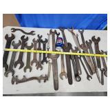 30 plus wrenches, spud wrenches, open end wrench