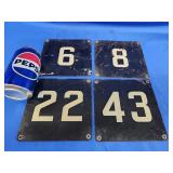 4 metal transport Identification numbers.  Metal