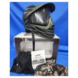 JT Flex paint ball helmet.   Flex 8.  Look at the