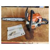 Still chainsaw MS 180 C.   Has booklet and chain