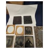 4 Daguerreotypes , silverplate pictures frame , 2