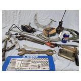 Tool Lot, 3 Micrometers , Tap and Die set , lathe