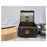 Dumore Grinder with original metal box and a box
