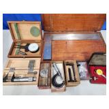 Vintage machinist gauges and level.  Look at the