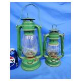 2 metal lanterns.  PICK UP ONLY.    Unbranded.