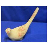 Fenton Custard Glass 7" Bird of Happiness,
