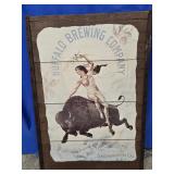 Buffalo Brewing Company Sacramento Cal. Decoupage