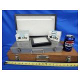 Wood storafe box dovetail,  Slide box, 2 glass