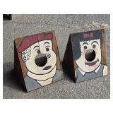 2  Vintage Corn Hole  game goals look at pictures
