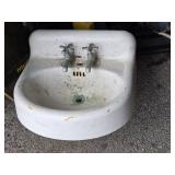Vintage cast Iron wall sink look at pictures for