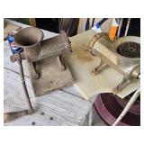 2 Meat Grinders  as found look at pictures for