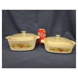 2 Corning Ware ' Spice of Life ' Casserole dishes