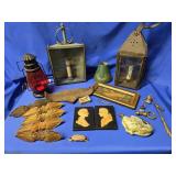 MCM Decoratives - Tin Corner light,  Sq. Tin