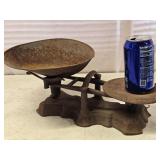 Cast Iron store scale with scoop as found