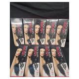 New in box old stock. 9 Ovlux Round hair brushes.