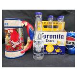 Corona beer Stein made in China and Empty Corona