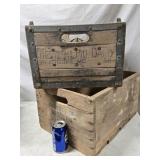 2 Western Dairy milk crates look at pictures for