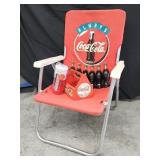 Contemporary Coca-Cola lawn chair,  6 pony