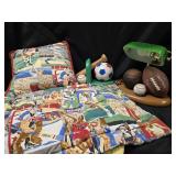 Sports lot - Desk Bankers style lamp , bookends ,