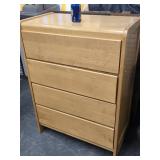 Maple 4 drawer High Chest  look at pictures for