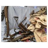 Tools , Primitives  - 12 Vintage Sugar  Bags from