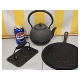 Cast Iron lot - #8 USA round griddl3, Japanese