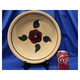 Lot - MCM cracked Studio Pottery Vase with black