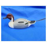 Pintail Drake decoy circa 1977. Turned head.