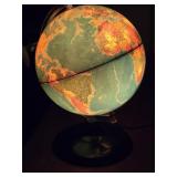MCM World Globe Lamp with magnifying glass  by