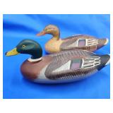 Pair 6.5' Mallard decoys.  Very detailed painted.