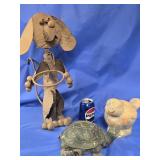 Vintage Lawn Decor, - Cement Turtle Water