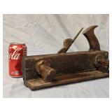Antique Wood Plow Molding Plane , stamped H.
