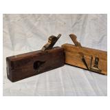 2 Antique Wood Planes one marked H. Chapin look