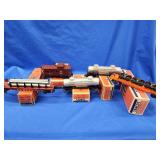 3 Lionel Post War train cars: Pipe car No. 6511,