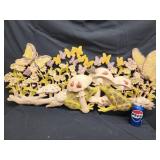 1970's wall art Mold plastic with frogs,