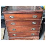 Mahogany leather top  Desk  chest credenza  look